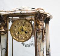 Antique French Gilt Clock Set Garniture Urns with Atlas Figures (3 of 9) Antique French Gilt Clock Set Garniture Urns with Atlas Figures (3 of 9)