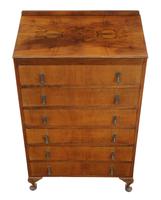 Retro 6 drawer figured walnut chest of drawers c.1930 (5 of 8) Retro 6 drawer figured walnut chest of drawers c.1930 (5 of 8)