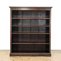 Antique Oak Open Bookcase
