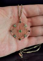 Antique Edwardian 9ct Gold Pendant, Peridot, Garnet and Pearl (10 of 10) Antique Edwardian 9ct Gold Pendant, Peridot, Garnet and Pearl (10 of 10)
