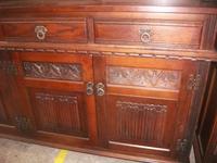 Old Charm Linenfold Lead Glazed Dresser (3 of 3) Old Charm Linenfold Lead Glazed Dresser (3 of 3)