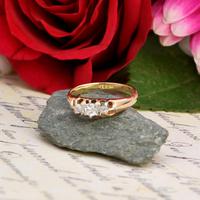 The Antique White Tipped Three Diamond Ring (5 of 6) The Antique White Tipped Three Diamond Ring (5 of 6)