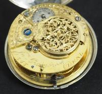 Antique Silver Pair Case Pocket Watch Fusee Verge Escapement Key Wind Enamel J Crainbrook (9 of 10) Antique Silver Pair Case Pocket Watch Fusee Verge Escapement Key Wind Enamel J Crainbrook (9 of 10)