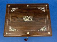 William IV Rosewood Jewellery Box Inlaid with Beautiful Mother of Pearl (3 of 14) William IV Rosewood Jewellery Box Inlaid with Beautiful Mother of Pearl (3 of 14)