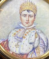 Pair of 1920s Painted Miniatures of Emperor Napoleon & Josephine (9 of 30) Pair of 1920s Painted Miniatures of Emperor Napoleon & Josephine (9 of 30)