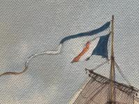Seascape Oil Painting Naval Frigate Ships Napoleonic War Sea "Battle Trafalgar" (23 of 25) Seascape Oil Painting Naval Frigate Ships Napoleonic War Sea "Battle Trafalgar" (23 of 25)