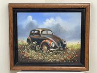 Oil Painting "Unloved Abandoned VW Beetle Car" Signed David Robert (3 of 27) Oil Painting "Unloved Abandoned VW Beetle Car" Signed David Robert (3 of 27)