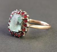 Antique Victorian Aquamarine & Garnet Ring, 9ct Gold (5 of 10) Antique Victorian Aquamarine & Garnet Ring, 9ct Gold (5 of 10)