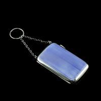 Antique Solid Silver Blue Enamel Guilloche Cigarette Case - Robert Chandler 1916 (3 of 15) Antique Solid Silver Blue Enamel Guilloche Cigarette Case - Robert Chandler 1916 (3 of 15)