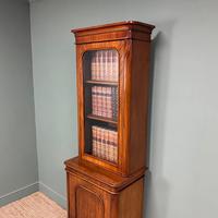 Tall Slim Victorian Mahogany Antique Bookcase on Cupboard (10 of 10) Tall Slim Victorian Mahogany Antique Bookcase on Cupboard (10 of 10)