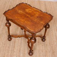 Walnut Side Table Continental Queen Anne Carved Lamp Table (3 of 12) Walnut Side Table Continental Queen Anne Carved Lamp Table (3 of 12)