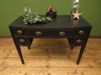 Antique Black Painted Console Table or Desk with Drawers, Gothic Shabby Chic (15 of 16) Antique Black Painted Console Table or Desk with Drawers, Gothic Shabby Chic (15 of 16)