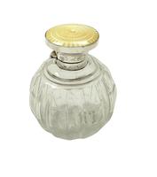 Antique Sterling Silver & Yellow Enamel Perfume / Scent Bottle 1922 (2 of 8) Antique Sterling Silver & Yellow Enamel Perfume / Scent Bottle 1922 (2 of 8)