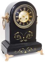 Antique French Slate Mantel Clock 8-Day Arch Top Striking Mantle Clock with Gilt Decoration (7 of 9) Antique French Slate Mantel Clock 8-Day Arch Top Striking Mantle Clock with Gilt Decoration (7 of 9)