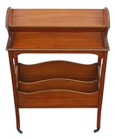 Victorian 19th Century Satin Walnut Bookcase / Book Trough (2 of 6) Victorian 19th Century Satin Walnut Bookcase / Book Trough (2 of 6)