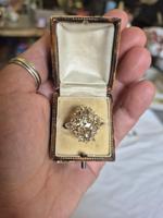 Stunning Champagne Diamond Old Cut 18ct Gold Ring (1 of 6)
