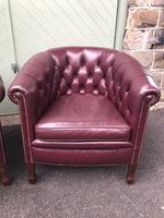 Pair of Antique Leather Gentleman's Club Armchairs (3 of 8) Pair of Antique Leather Gentleman's Club Armchairs (3 of 8)