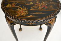 Antique Lacquered Chinoiserie Occasional Table (11 of 12) Antique Lacquered Chinoiserie Occasional Table (11 of 12)