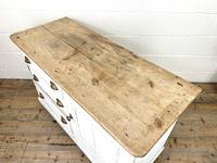 Distressed Antique Pine Cupboard with Painted Base (9 of 10) Distressed Antique Pine Cupboard with Painted Base (9 of 10)