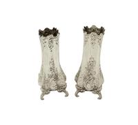 Pair of Antique Victorian Sterling Silver 5 1/2" Vases 1895/1896 (5 of 9) Pair of Antique Victorian Sterling Silver 5 1/2" Vases 1895/1896 (5 of 9)
