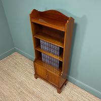 Quality Small Edwardian Figured Mahogany Antique Waterfall Bookcase (3 of 6) Quality Small Edwardian Figured Mahogany Antique Waterfall Bookcase (3 of 6)