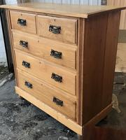 Arts And Crafts Glasgow Style antique 2 over 3 Chest of Drawers in Blond Oak (2 of 8) Arts And Crafts Glasgow Style antique 2 over 3 Chest of Drawers in Blond Oak (2 of 8)