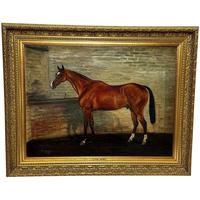 Oil Painting  Equine Masterpiece The Mint Stallion in the Manner of Sir Alfred Munnings (1 of 14)