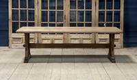 Large French Bleached Oak Refectory Farmhouse Dining Table (2 of 25) Large French Bleached Oak Refectory Farmhouse Dining Table (2 of 25)