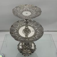 Mid 19th Century Antique Victorian Sterling Silver Suite Comports London 1862 Robert Garrard (3 of 12) Mid 19th Century Antique Victorian Sterling Silver Suite Comports London 1862 Robert Garrard (3 of 12)