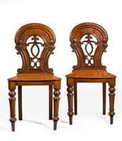 Pair of Early Victorian Period Hall Chairs (2 of 3) Pair of Early Victorian Period Hall Chairs (2 of 3)