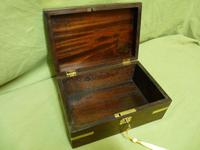 Inlaid Rosewood Jewellery – Trinket Box. C1850 (5 of 10) Inlaid Rosewood Jewellery – Trinket Box. C1850 (5 of 10)