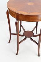 Edwardian Mahogany & Inlaid Circular Side Table (4 of 13) Edwardian Mahogany & Inlaid Circular Side Table (4 of 13)