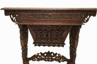 Antique Burmese Work Box - Desk Writing Table 1890 Hardwood (3 of 13) Antique Burmese Work Box - Desk Writing Table 1890 Hardwood (3 of 13)