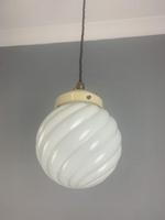 Art Deco Original Shade Pendant Ceiling Light; Original Gallery; Rewired (5 of 6) Art Deco Original Shade Pendant Ceiling Light; Original Gallery; Rewired (5 of 6)