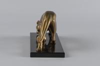 French Art Deco Sculpture of Gilded Spelter Panther on Marble Base I Rochard (7 of 9) French Art Deco Sculpture of Gilded Spelter Panther on Marble Base I Rochard (7 of 9)