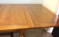 Large Antique Oak Extending Drawleaf Dining Table (11 of 15) Large Antique Oak Extending Drawleaf Dining Table (11 of 15)