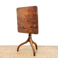 Antique 19th Century Oak Tilt Top Table