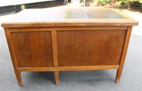 1940s Oak Desk with Brown Leather - One Piece (5 of 5) 1940s Oak Desk with Brown Leather - One Piece (5 of 5)