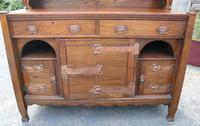 1920s Large Oak Carved Buffet with Display Cupboards (5 of 7) 1920s Large Oak Carved Buffet with Display Cupboards (5 of 7)