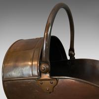 Antique Coal Scuttle, English, Copper, Brass, Fireside Bin, Victorian c.1900 (6 of 9) Antique Coal Scuttle, English, Copper, Brass, Fireside Bin, Victorian c.1900 (6 of 9)