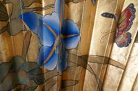 5ft Vintage Oriental Hand Painted Gold Wall Fan with Butterflies (3 of 10) 5ft Vintage Oriental Hand Painted Gold Wall Fan with Butterflies (3 of 10)