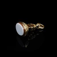 Antique Sardoynx Gold Cased Small Fob Seal Pendant Charm (6 of 7) Antique Sardoynx Gold Cased Small Fob Seal Pendant Charm (6 of 7)