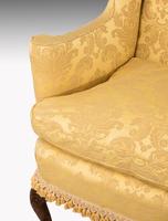 Walnut Framed Wing Chair of Small Proportions (6 of 6) Walnut Framed Wing Chair of Small Proportions (6 of 6)