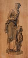 Georgian Neoclassical Drawing on Wood (5 of 6) Georgian Neoclassical Drawing on Wood (5 of 6)