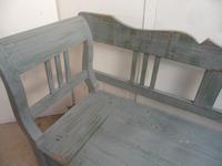 Grey & Green 3 Seater Antique Pine Kitchen / Hall Box Settle / Bench (6 of 10) Grey & Green 3 Seater Antique Pine Kitchen / Hall Box Settle / Bench (6 of 10)