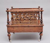 19th Century Burr Walnut Canterbury of Nice Proportions (5 of 10) 19th Century Burr Walnut Canterbury of Nice Proportions (5 of 10)