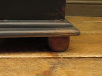Small Black Painted Chest with Cupboard and Magazine Racks, Sofa Table (14 of 15) Small Black Painted Chest with Cupboard and Magazine Racks, Sofa Table (14 of 15)