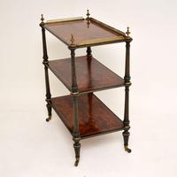 Antique Amboyna & Ebony Etagere Side Table (3 of 13) Antique Amboyna & Ebony Etagere Side Table (3 of 13)