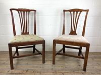 Two Similar Edwardian Mahogany Frame Chairs with Fabric Seats (3 of 11) Two Similar Edwardian Mahogany Frame Chairs with Fabric Seats (3 of 11)
