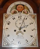 Lovely 19th Century Eight Day Mahogany Moon Rolling Longcase Clock by Mann of Norwich c.1810-1830 (6 of 10) Lovely 19th Century Eight Day Mahogany Moon Rolling Longcase Clock by Mann of Norwich c.1810-1830 (6 of 10)